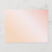 Rosa Rosa Rosa Rosa Blumen Glitzer Babydusche Postkarte (Rückseite)