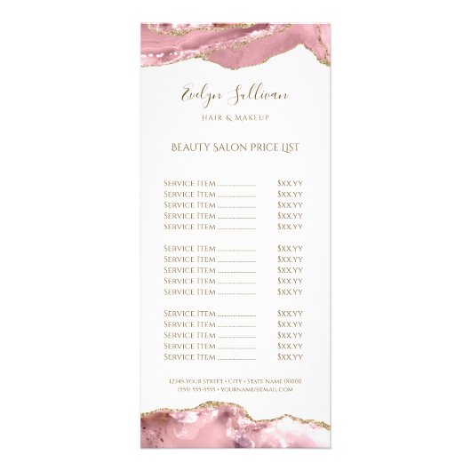 Rosa Rosa-Rosa-Rosa-Bug-Karte Werbekarte (Vorne)