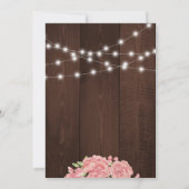 Rosa Rosa Rosa Rose Geburtstagsparty Einladung (Rückseite)