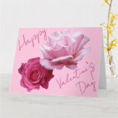 Rosa Rosa Rosa Rosenblüte Rosa Liebe Karte (Gelbe Blume)