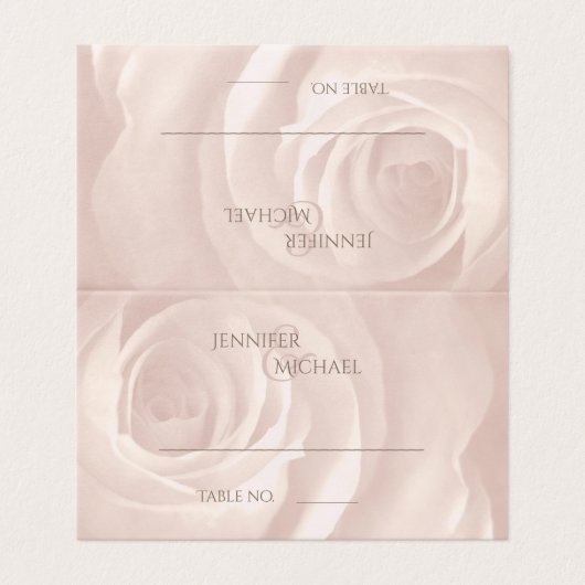 Rosa Rosa Rosa schlichte Hochzeitstisch (Außenseite Aufgefaltet)