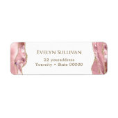 Rosa Rosa-Rosa-Spieß für die Rücksendeadresse (Vorne)