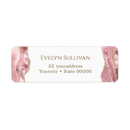 Rosa Rosa-Rosa-Spieß für die Rücksendeadresse