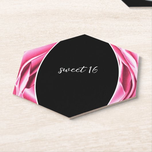 Rosa rosa rosa Untersetzer (angewinkelt)