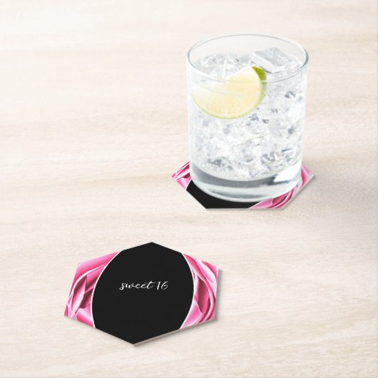 Rosa rosa rosa Untersetzer (Vor Ort)