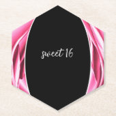 Rosa rosa rosa Untersetzer (Vorderseite)