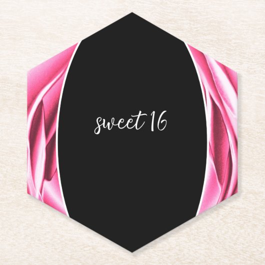 Rosa rosa rosa Untersetzer (Vorderseite)