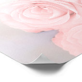 Rosa Rosa Rose 6 Tabelle Hochzeitstabelle Poster (Ecke)