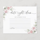 Rosa Rosa Rose Datumskarte (Vorderseite)