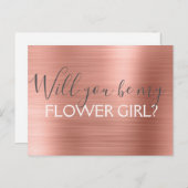 Rosa Rosa - Rose Goldenes Paradies für Kletterhexe Einladungspostkarte (Vorne/Hinten)