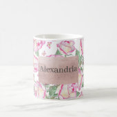 Rosa-Rosa-Rose Kaffeetasse (Mittel)