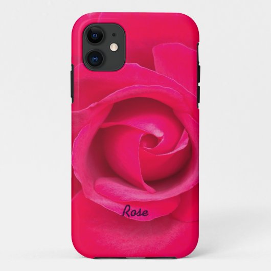 Rosa Rosa Rose Personalisiert Case-Mate iPhone Hülle (Rückseite)