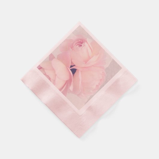 Rosa Rosa Rose Serviette (Ecke)