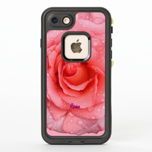 Rosa Rosa-Rosenwasser tropft Personalisiert (Rückseite)