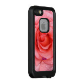 Rosa Rosa-Rosenwasser tropft Personalisiert LifeProof iPhone Hülle (Hinten/Rechts)