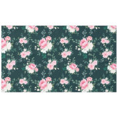 Rosa, rosa, roter Blumenhintergrund Tischdecke (Vorderseite (Horizontal))