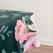 Rosa, rosa, roter Blumenhintergrund Tischdecke (Beispiel)