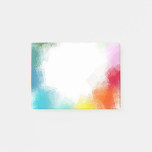 Rosa Rosa Roter Regenbogen Post-it Klebezettel (Vorderseite)