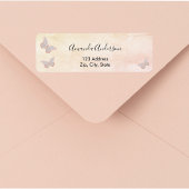 Rosa Rosa-Rücksendetikett