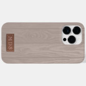 Rosa Rosa Rustikales, gewaschenes Holzkörnchen Case-Mate iPhone Hülle (Rückseite (Horizontal))