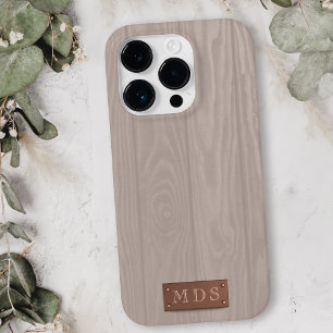 Rosa Rosa Rustikales, gewaschenes Holzkörnchen Case-Mate iPhone 14 Pro Max Hülle