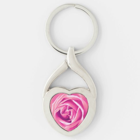 Rosa Rosa Schlüsselanhänger (Vorderseite)