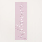 Rosa Rosa Stilelemente Minimalistisches Skript ben Yogamatte (Vorderseite)