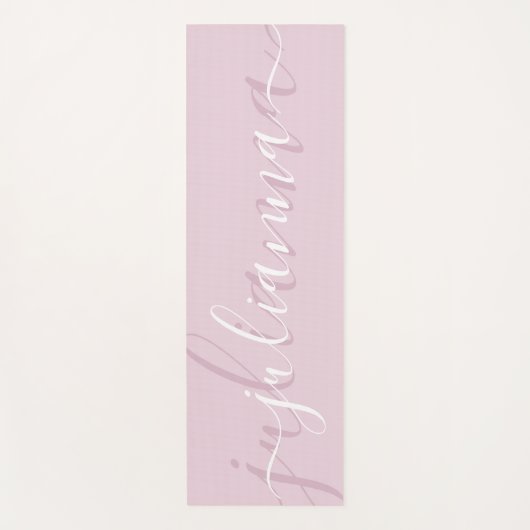 Rosa Rosa Stilelemente Minimalistisches Skript ben Yogamatte (Vorderseite)