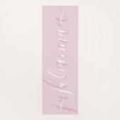 Rosa Rosa Stilelemente Minimalistisches Skript ben Yogamatte (Rückseite)