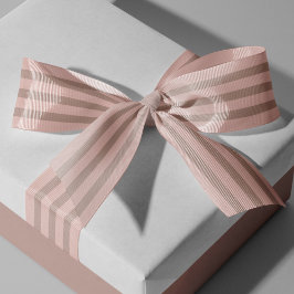 Rosa rosa Streifen Farben FFCEC7 und D6AEA3 Ripsband