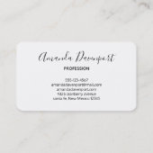 Rosa Rosa Streifen mit Imitaten Gold Confetti Visitenkarte (Rückseite)