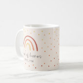 Rosa Rosa Terracotta Rainbow Custom Trauzeugin Kaffeetasse (Vorderseite Links)