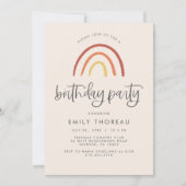 Rosa Rosa Terracotta Rainbow Giro del Malcantone Einladung (Vorderseite)