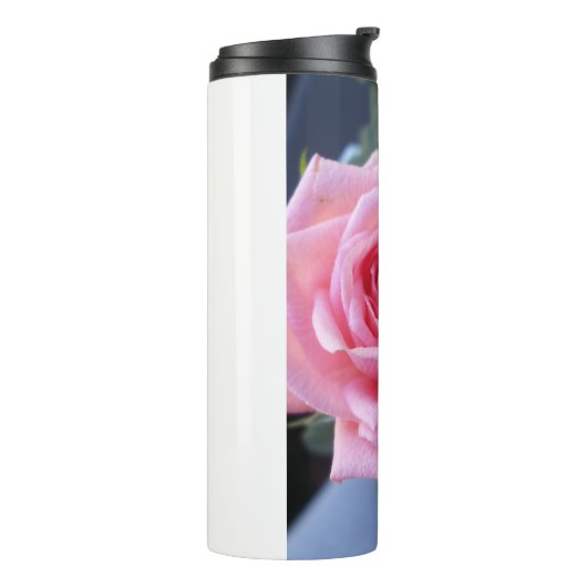 Rosa Rosa Thermosbecher (Nach links gedreht)