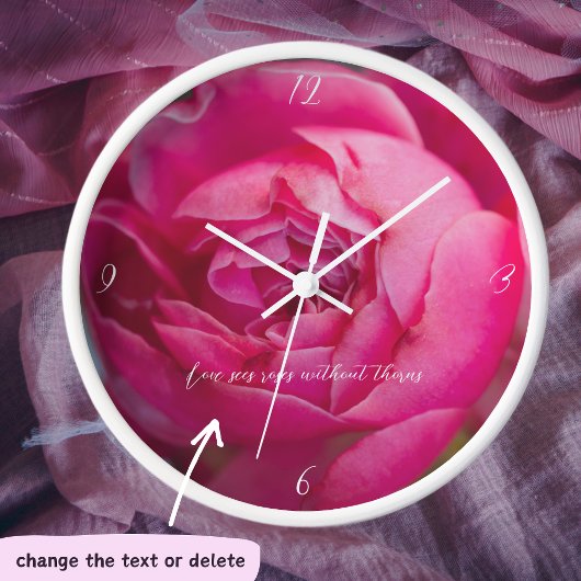Rosa Rosa Uhr