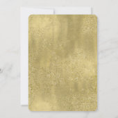 Rosa Rosa und Gold Parfum Brautparty Einladung (Rückseite)