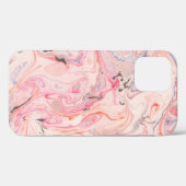 Rosa Rosa und Lila Marbling Case-Mate iPhone Ca Hülle (Rückseite (Horizontal))