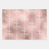 Rosa Rosa und Rose Gold Paris Rosé Geschenkpapier Set (Vorderseite 3)