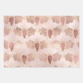 Rosa Rosa und Rose Gold Paris Rosé Geschenkpapier Set (Vorderseite 2)