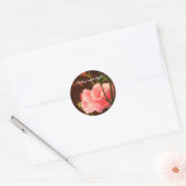 Rosa Rosa Ungarischer Muttertag Runder Aufkleber (Umschlag)