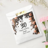 Rosa rosa Vintage Blume moderne 30. Geburtstag Geschenktütchen (Versiegelt)