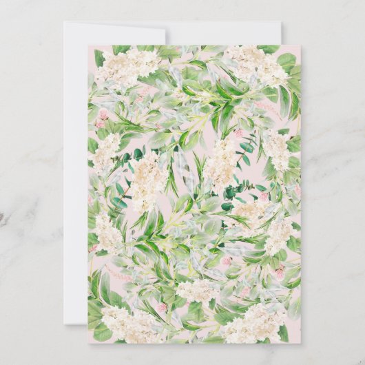 Rosa Rosa Weingarten Chic jedes Alter Erwachsene G Einladung (Rückseite)