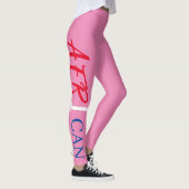 Rosa Rosa Weiß Blaue Schwarze Frauen Afrikas Ameri Leggings (Rechts)
