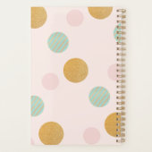 Rosa Rosa x Glitzer Rose Gold 2019 Planer (Rückseite)