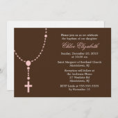 Rosa Rosary Christine Einladung (Vorne/Hinten)