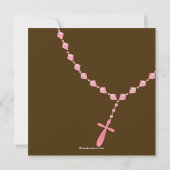 Rosa Rosary Einladung zur ersten Heiligen Kommune (Rückseite)