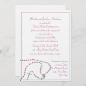 Rosa Rosary-Kommune Einladung (Vorne/Hinten)