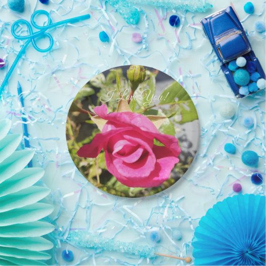 Rosa Rose #2 Pappteller (Party)