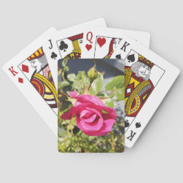 Rosa Rose #2 Spielkarten