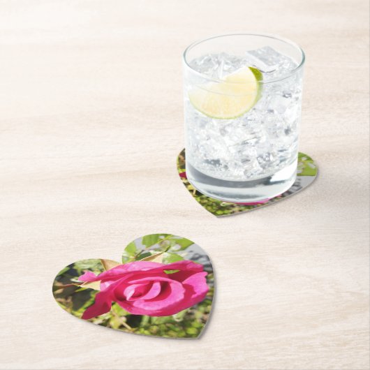 Rosa Rose #2 Untersetzer (Vor Ort)